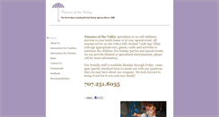 Desktop Screenshot of nanniesofthevalley.net